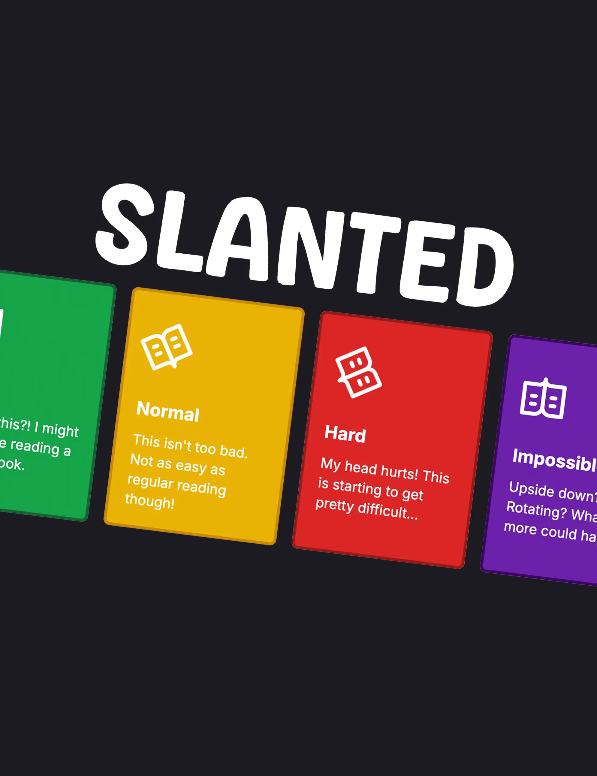 Slanted Typing preview
